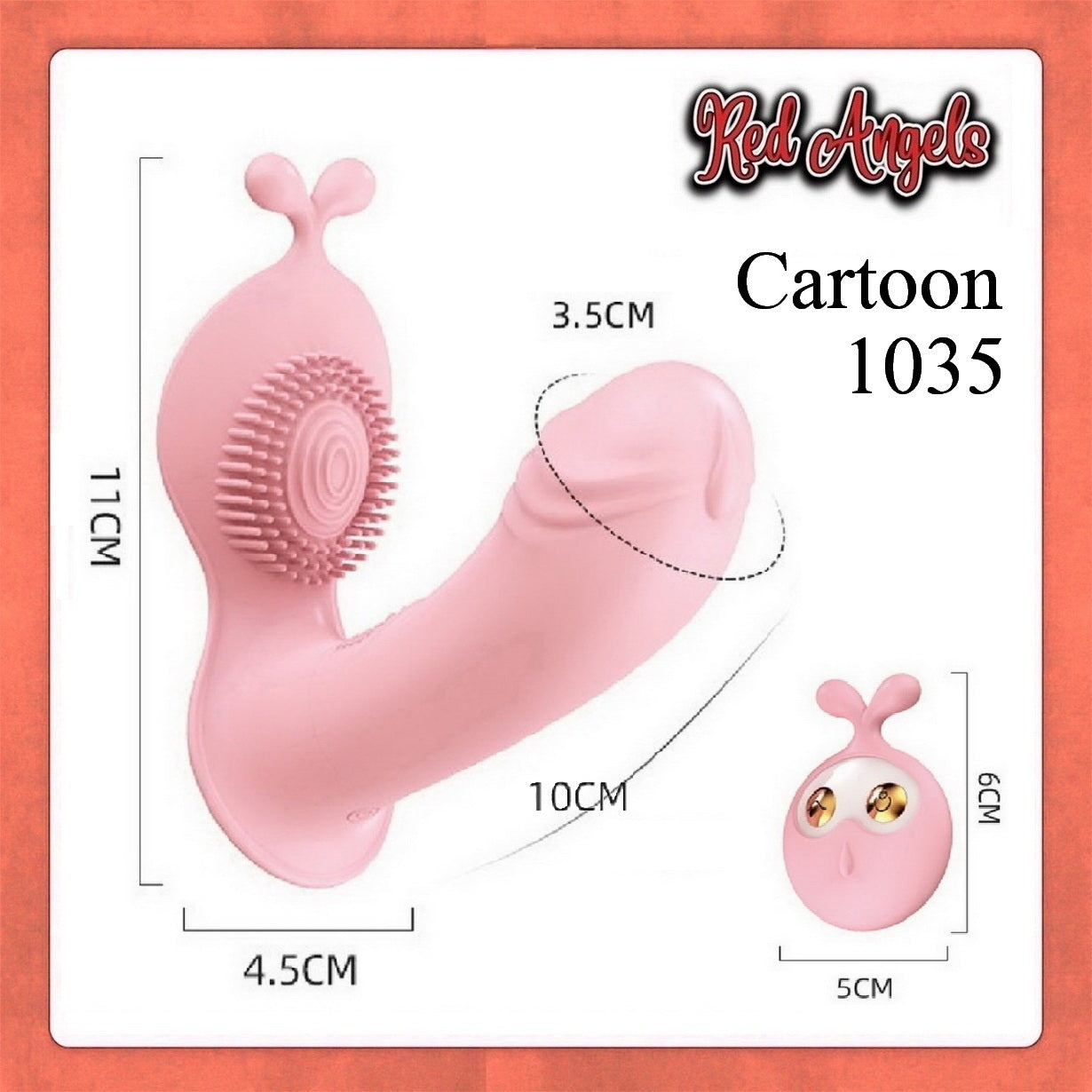 Red Angels Vibrator Cartoon LiLo Big Charge Remote