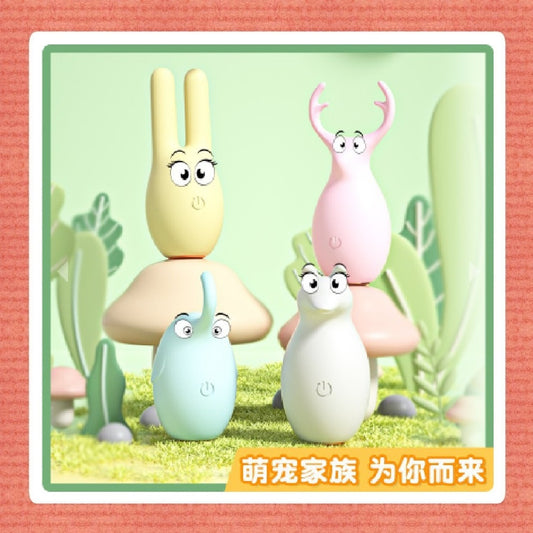 Red Angels Vibrator Cartoon 4 Animal Yellow White Blue Pink Charge