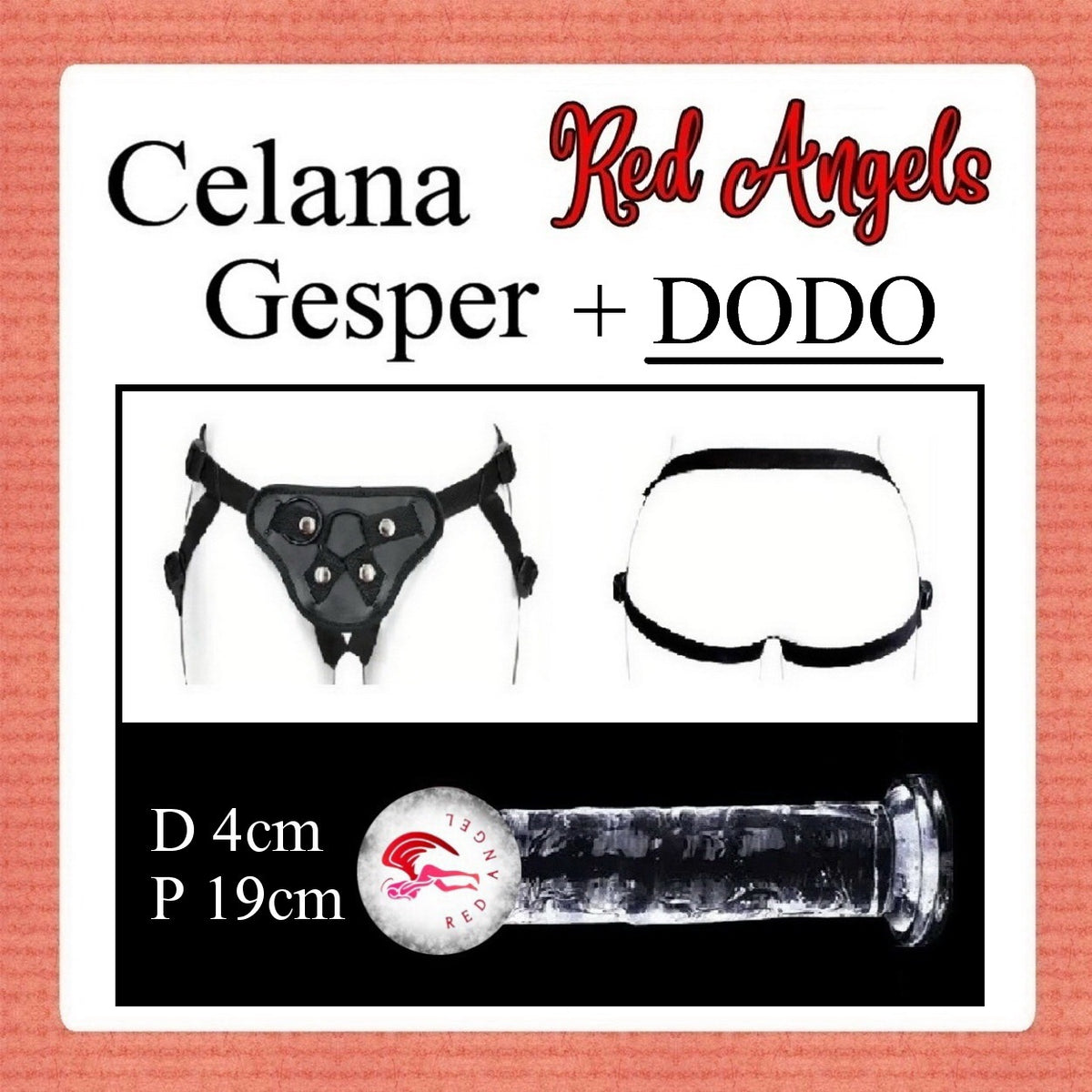 Celana Gesper Famale + Dildo Ukuran C