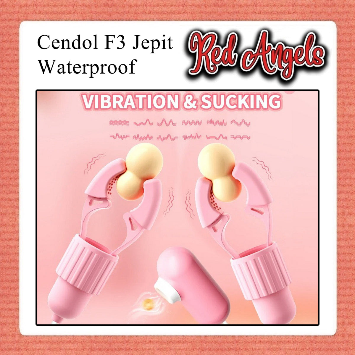 Red Angels Vibrator Cendol 3 in 1 CLIP F3 NON PSU