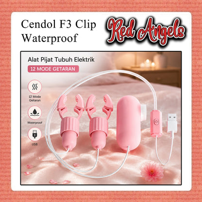 Red Angels Vibrator Cendol 3 in 1 CLIP F3 NON PSU