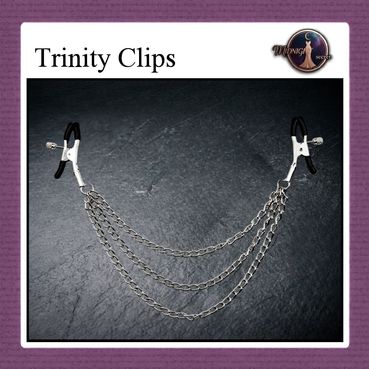 Midnight Clip - Trinity Clips Berkalung - Nipple Clips Aksesoris