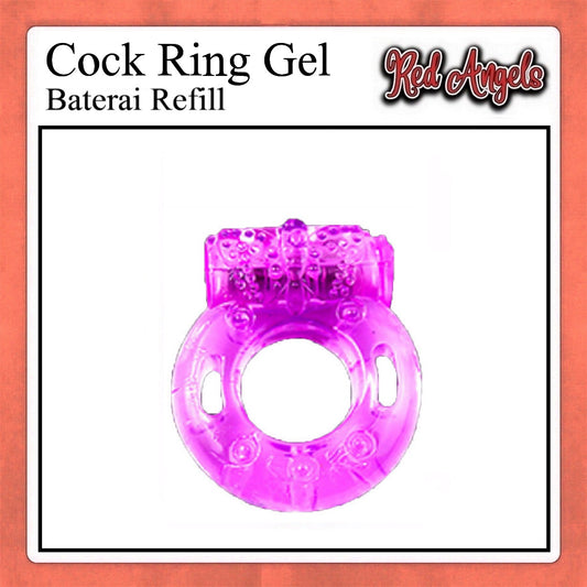 Red Angels Vibrator Pria Silica Gel Ring Cocoring