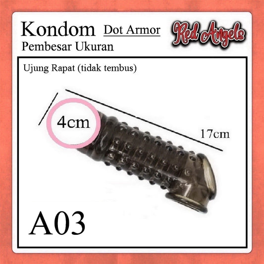 Red Angels Kondom Pria Dot Armor