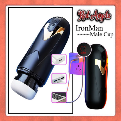 Red Angels Male Cup Mastubator Automatic Iron Man Charge