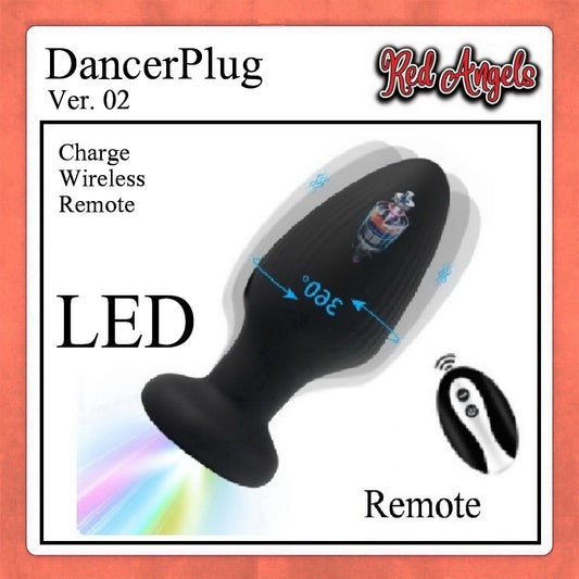 Red Angels Vibrator Anal Plug Dancer Remote And Charge LED Ver 2
