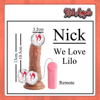 Red Angels Alat bantu Getar Wanita Dildo Vibrator David And Nick