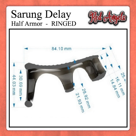 Red Angels Kondom Delay Ejakulasi Half Armor Ringed