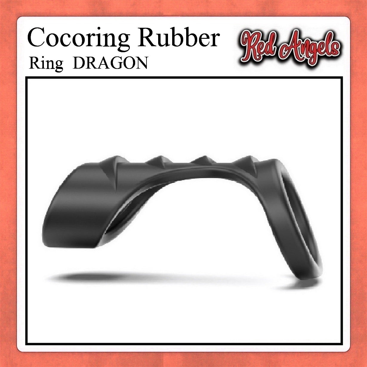 Red Angels Karet Silicon Pria Ring Delay Ejaculation