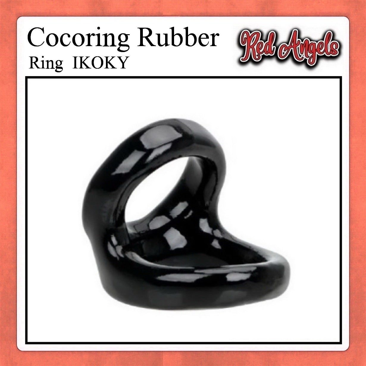 Red Angels Karet Silicon Pria Ring Delay Ejaculation