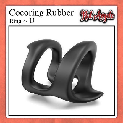 Red Angels Karet Silicon Pria Ring Delay Ejaculation