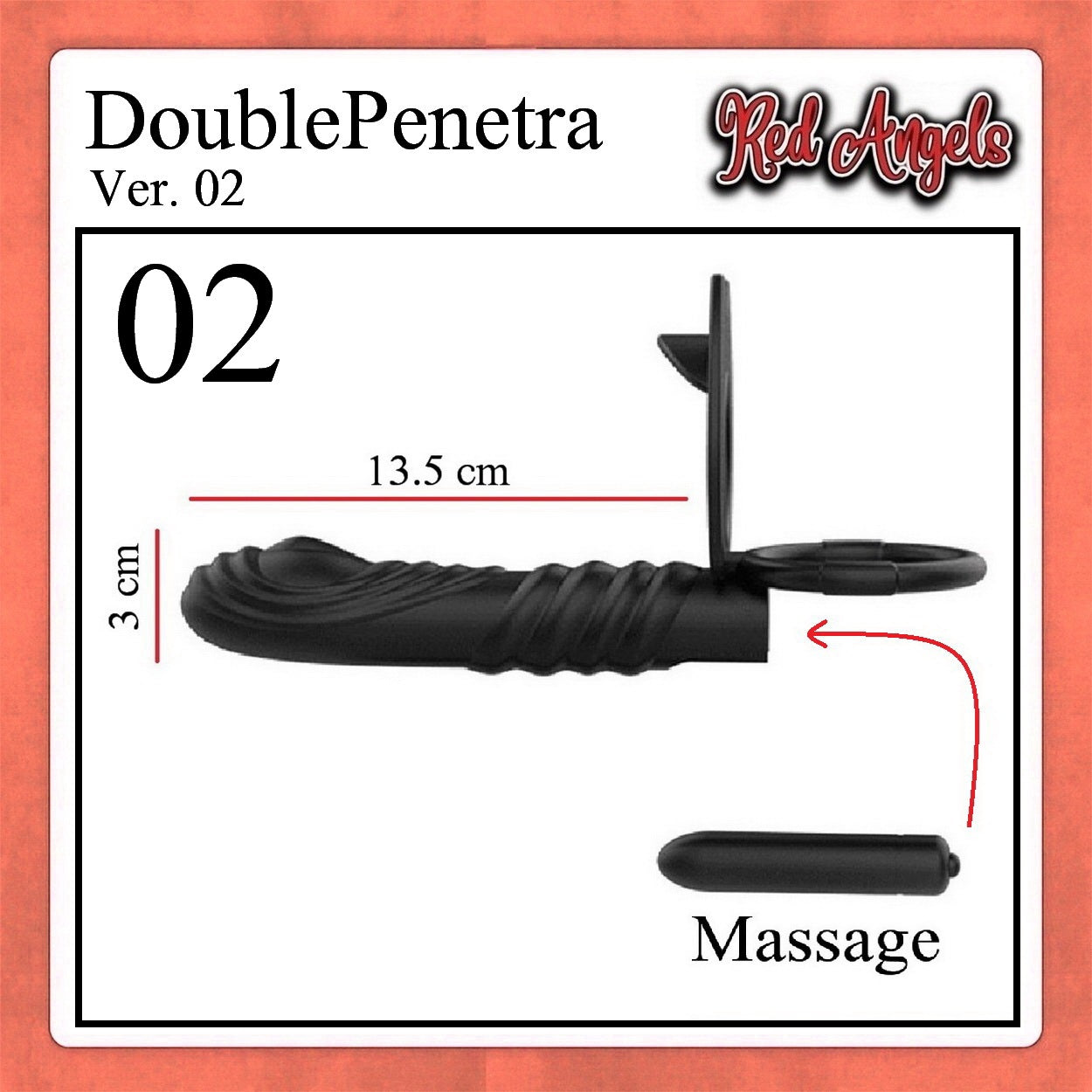 Red Angels Doubel Penetration Vibrator Ver 2