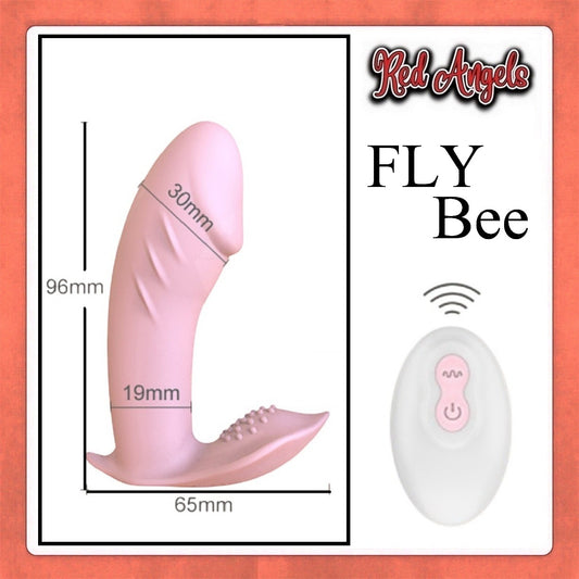 Red Angels Vibrator FLY Bee Remote Charger Pink