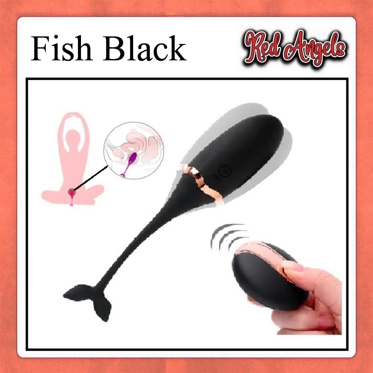 Red Angels Vibrator Fish Charge 3 Warna