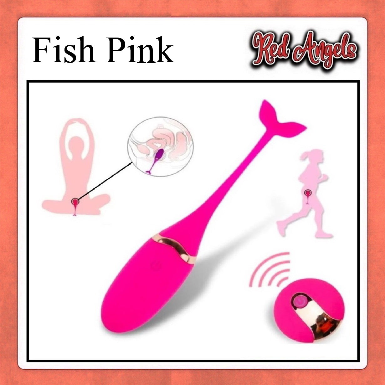Red Angels Vibrator Fish Charge 3 Warna