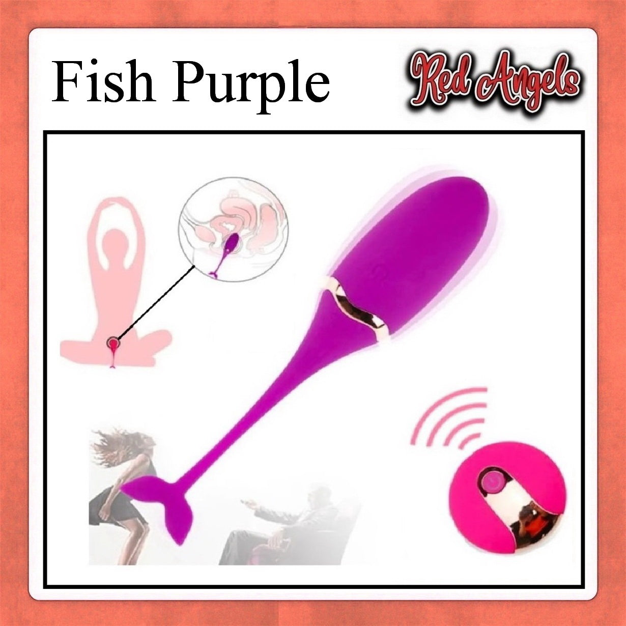 Red Angels Vibrator Fish Charge 3 Warna