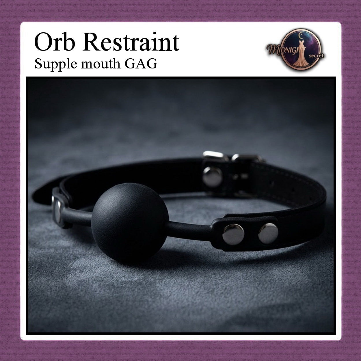 Midnight Mouth GAG - Supple Orb Restraint RBR - Aksesoris BDSM