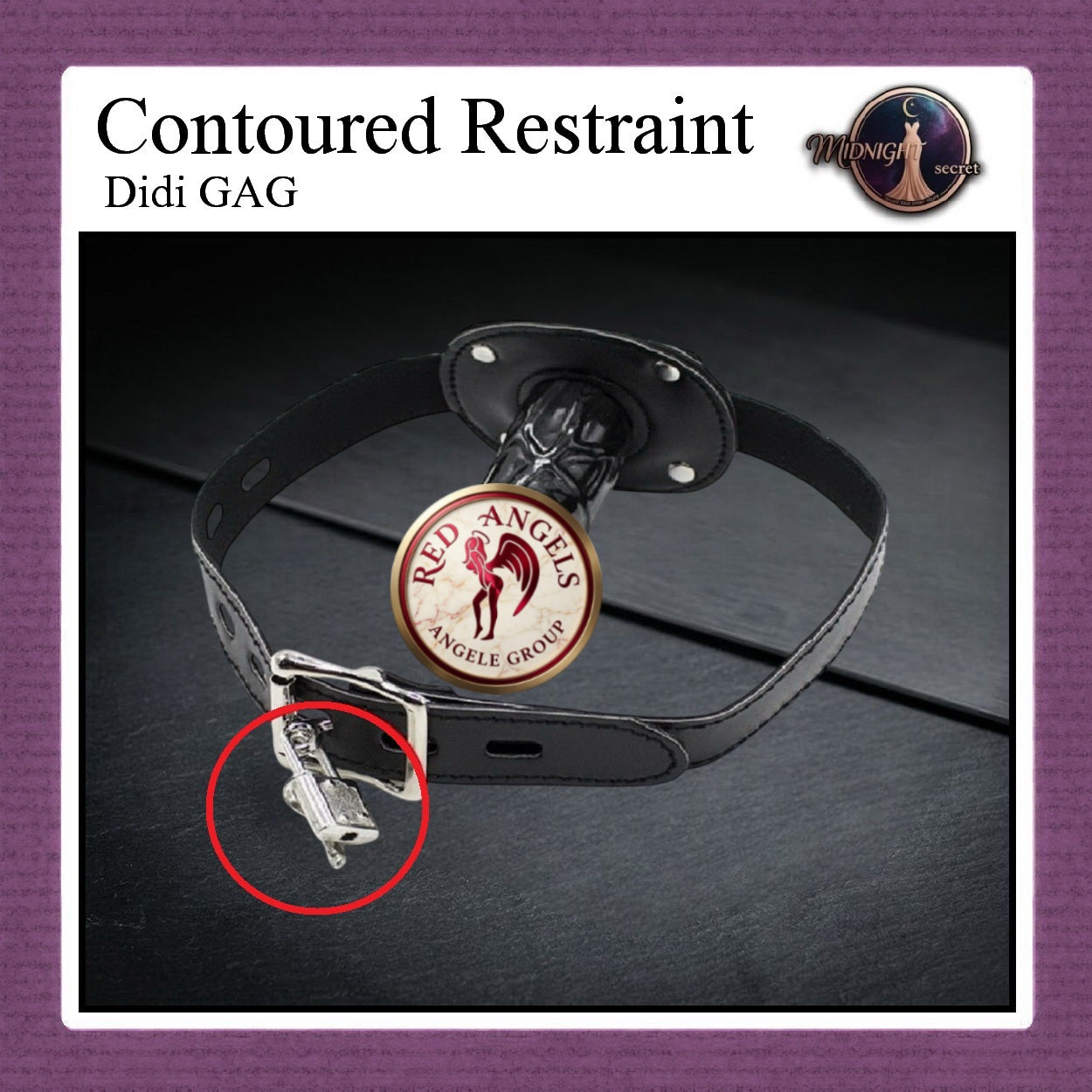 Midnight Mouth GAG - Contaured Restraint DIDI - Aksesoris BDSM
