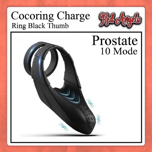 Red Angels Vibrator Cock Ring Thumb Prostate Charge