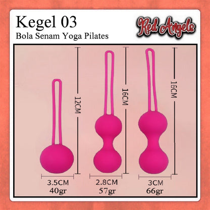 Red Angels Kegel Balls Set 3 Ball