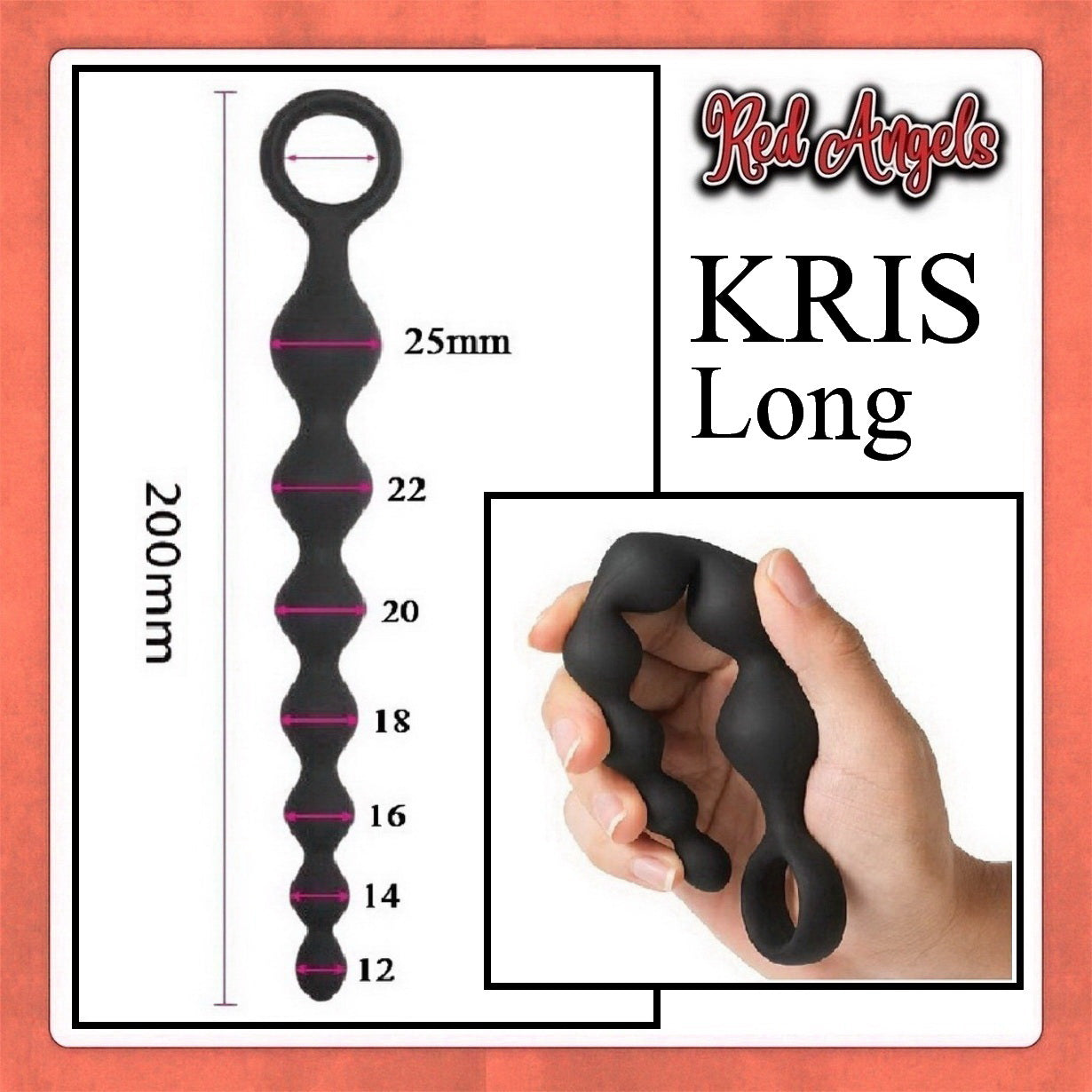 Red Angels Kris Plug Anal 3 Varian Long Medium Short