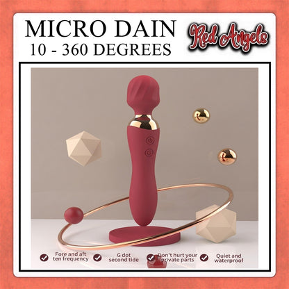 Red Angels Vibrator Alat Getar Micro Dain 10 - 360 Degrees