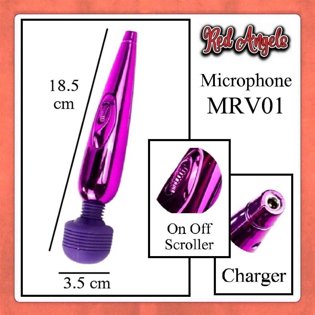 Red Angels Vibrator Microphone Volume Charge V01