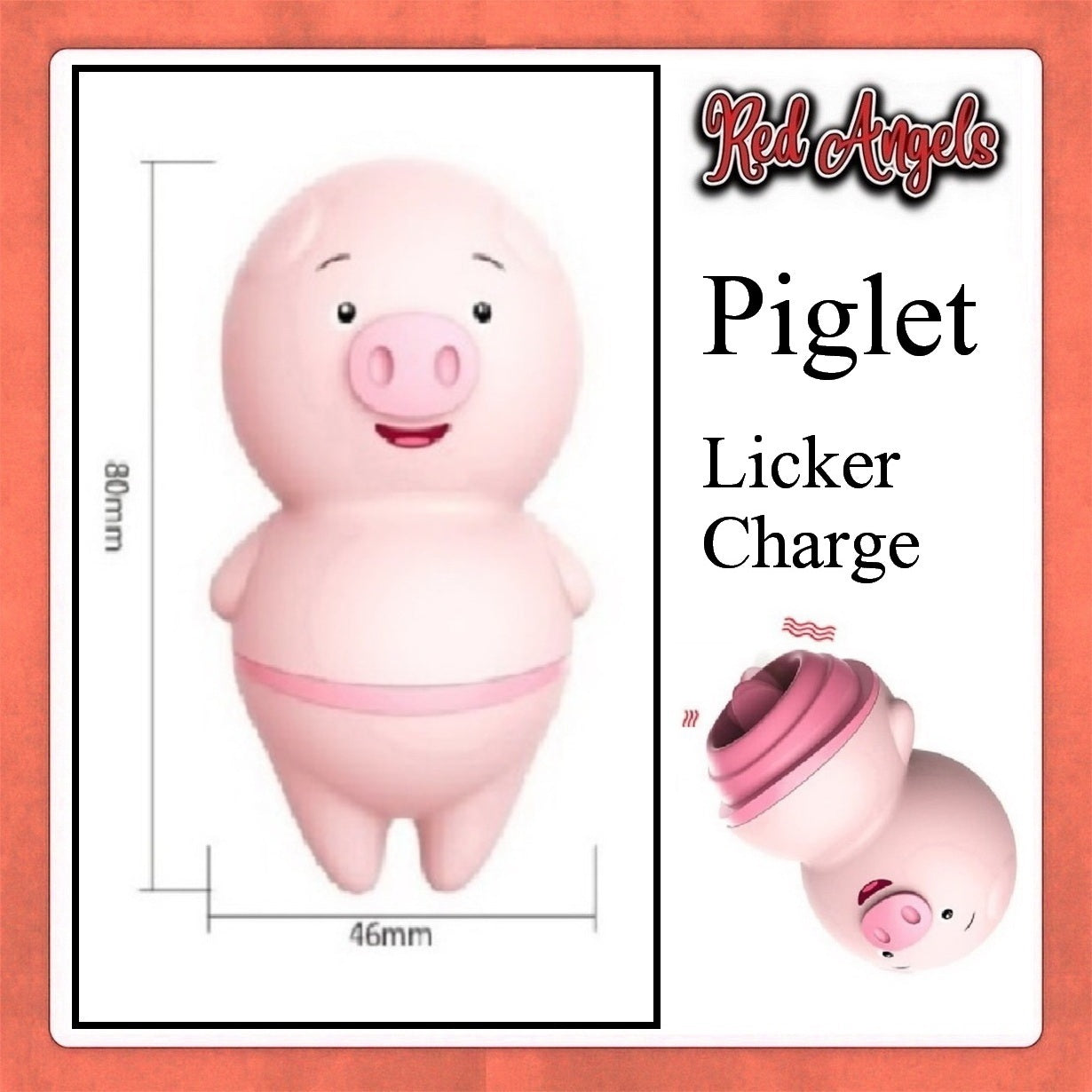 Red Angels Vibrator Piglet Charge Licker