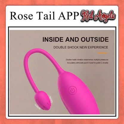 Red Angels Vibrator Alat Getar Wanita ROSE TAIL APP