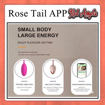 Red Angels Vibrator Alat Getar Wanita ROSE TAIL APP