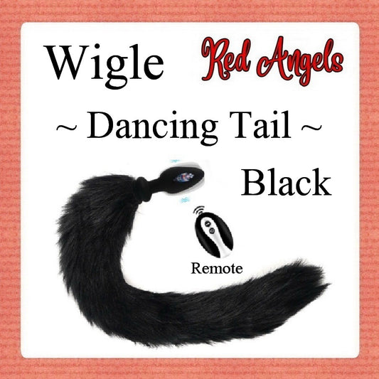 Red Angels Vibrator Plug Remote Plus Ekor Black