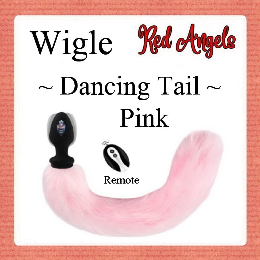 Red Angels Vibrator Plug Remote Plus Ekor Pink