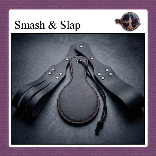 Midnight Smasher & Slapper Paddle - PU Leather Impact