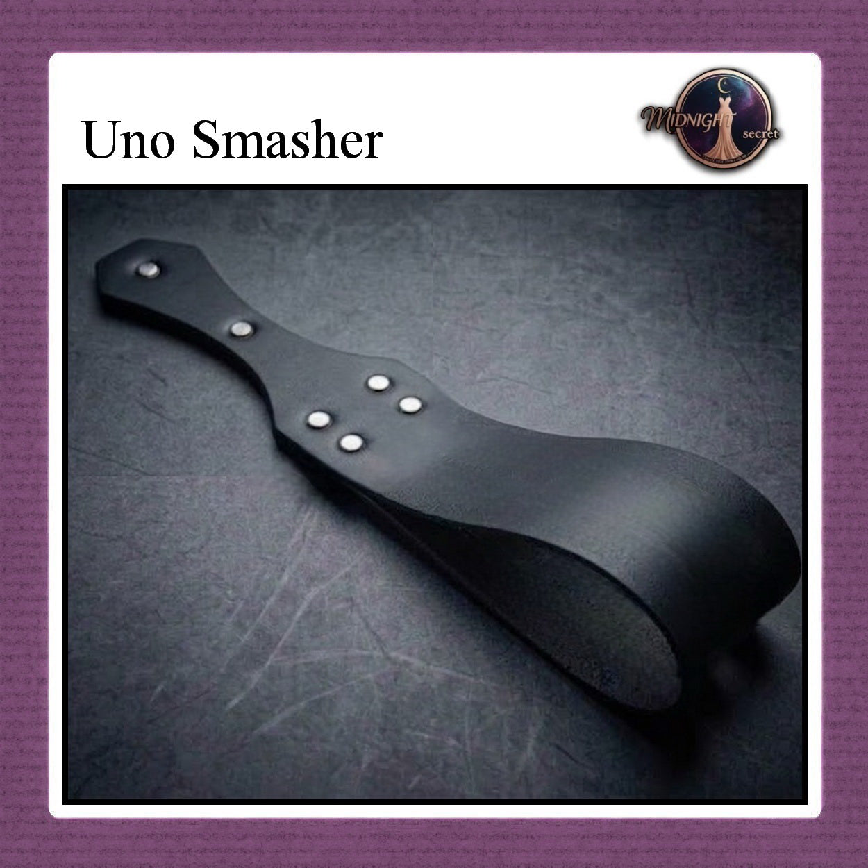 Midnight Smasher & Slapper Paddle - PU Leather Impact