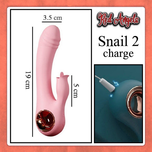 Red Angels Vibrator Lilo Snail 2 Lick Charge