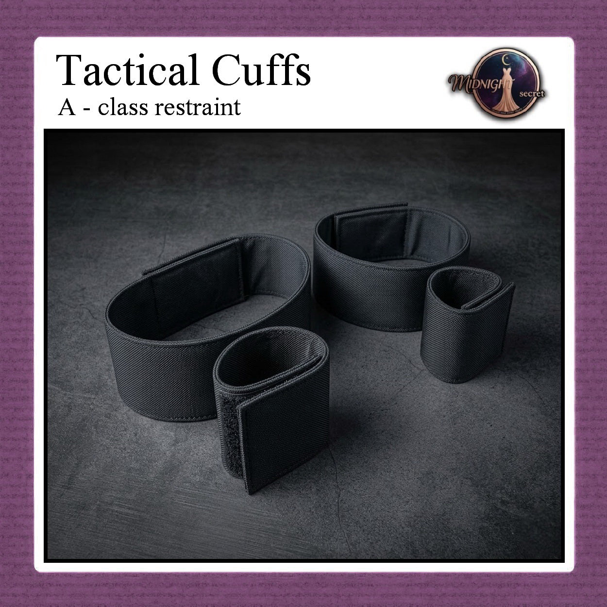 Midnight Tactical Cuffs - A class restraint - Aksesoris BDSM
