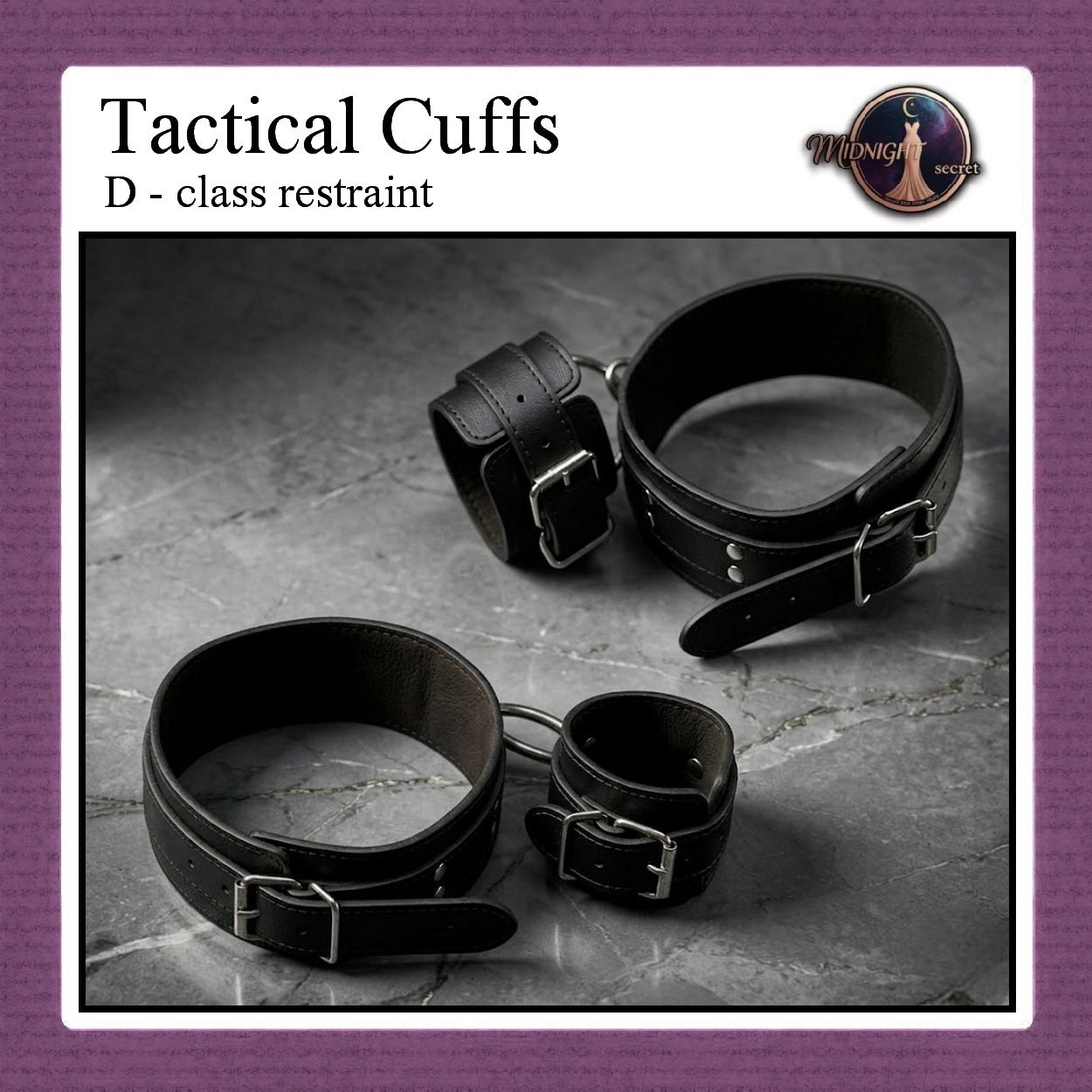 Midnight Tactical Cuffs - D class restraint - Aksesoris BDSM