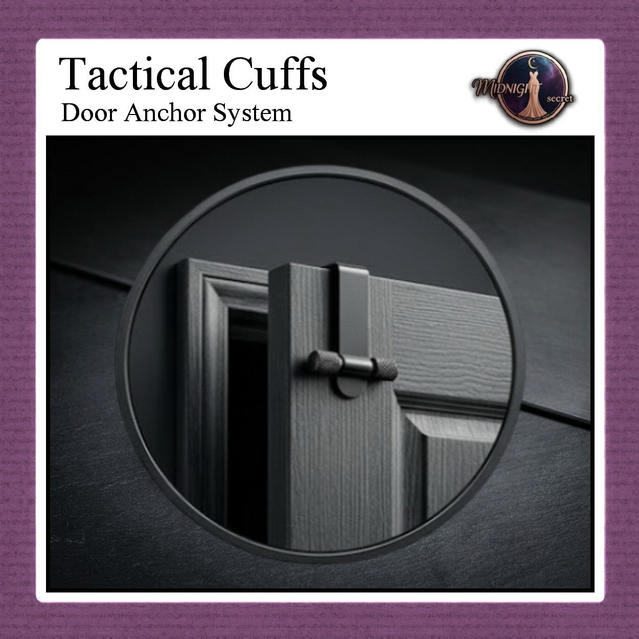 Midnight Tactical Cuffs - Door Anchor System - C class restraint - Aksesoris BDSM Pintu