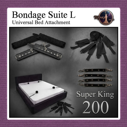 Midnight Bondage Suit - Universal Bed Attachment - Ranjang L - Aksesoris BDSM