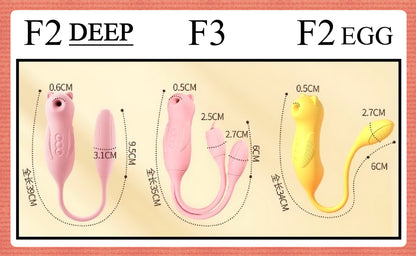 Red Angels VIbrator Tupai F2 DEEP PINK SMOOCH Limited Editon
