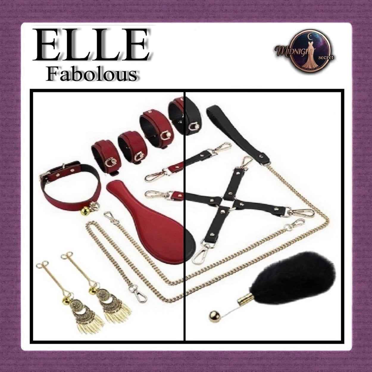 Midnight Set Premium BDSM Fashion Toys ELLE FABOLOUS