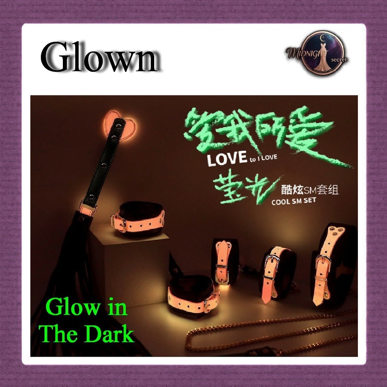 Midnight Set Premium BDSM Fashion Toys GLOW IN THE DARK