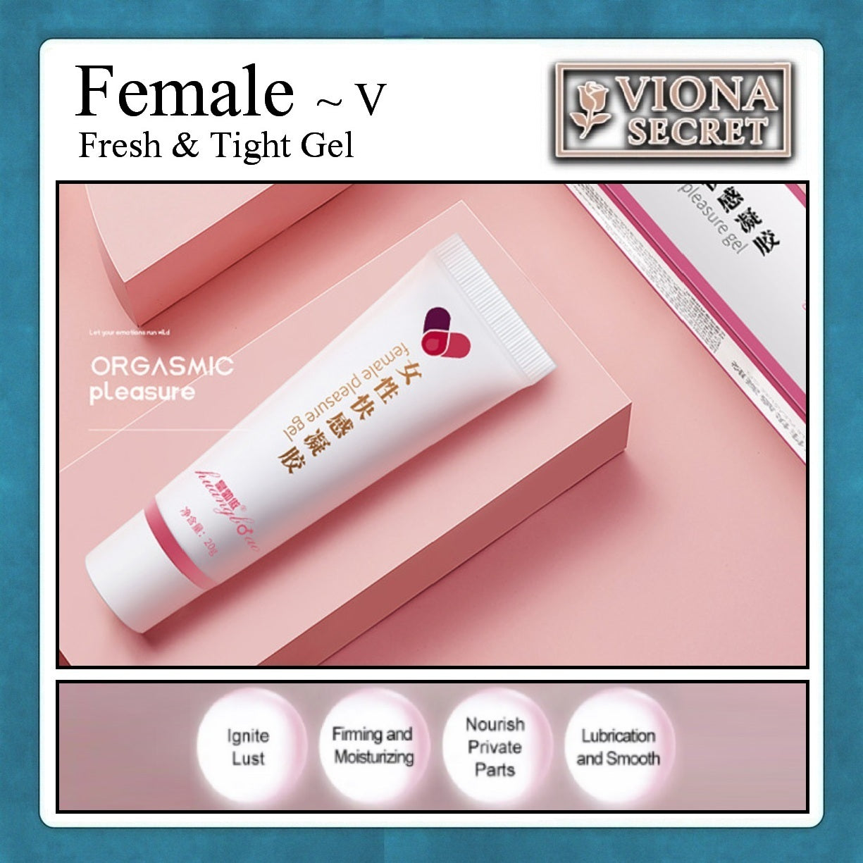 Viona Secret Female ~ V Fresh & Tight Gel - Gel Perawatan Intim Wanita Lubricating Leave-In