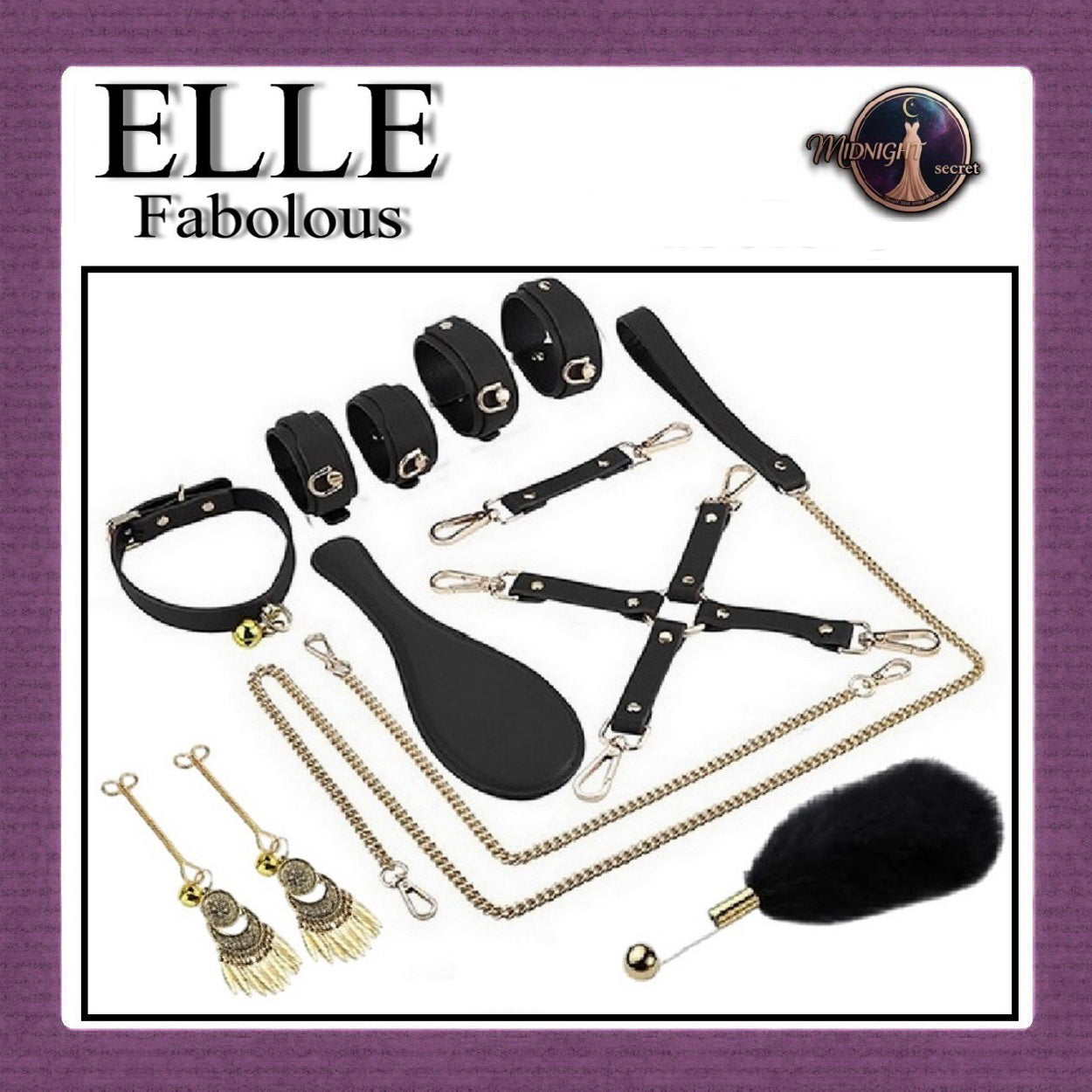 Midnight Set Premium BDSM Fashion Toys ELLE FABOLOUS