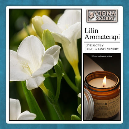 Lilin Aromaterapi Scented Candle Romantis , Wax 100gr / Pewangi Ruangan Aroma Relaksasi
