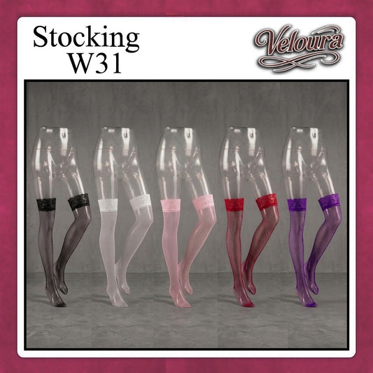 Veloura Stocking Sexy model Jala Renda Flower / Fish Net - W31