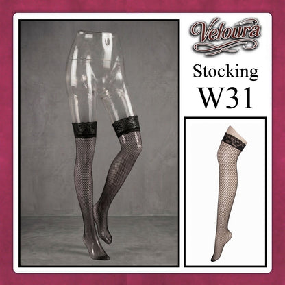 Veloura Stocking Sexy model Jala Renda Flower / Fish Net - W31