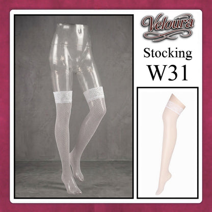 Veloura Stocking Sexy model Jala Renda Flower / Fish Net - W31
