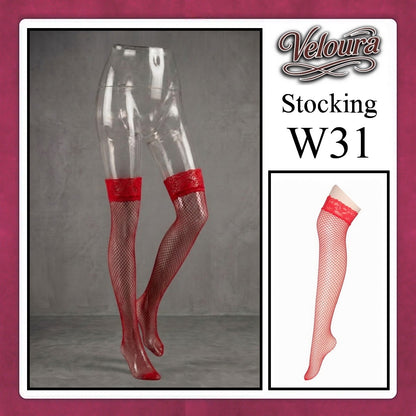 Veloura Stocking Sexy model Jala Renda Flower / Fish Net - W31
