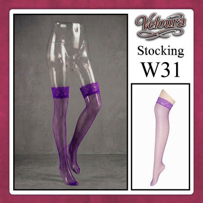Veloura Stocking Sexy model Jala Renda Flower / Fish Net - W31